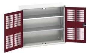 16926751.** verso ventilated door cupboard with 2 shelves. WxDxH: 1050x350x900mm. RAL 7035/5010 or selected